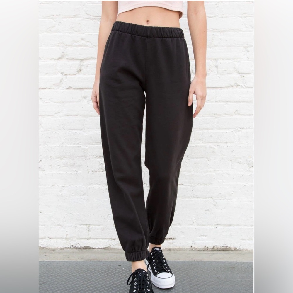 Brandy Melville Black Rosa Sweatpants